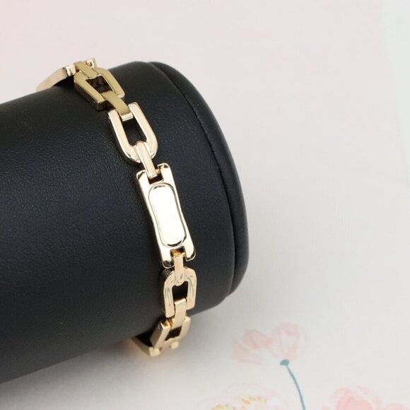 "Bold Link Design Rose Gold Bracelet, XPBL1002 - Picture 12 of 12